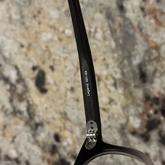 Authentic Allyn Scura Legend Black and Clear Eyeglasses Frame 47mm Made in Japan - Picture 4 of 5